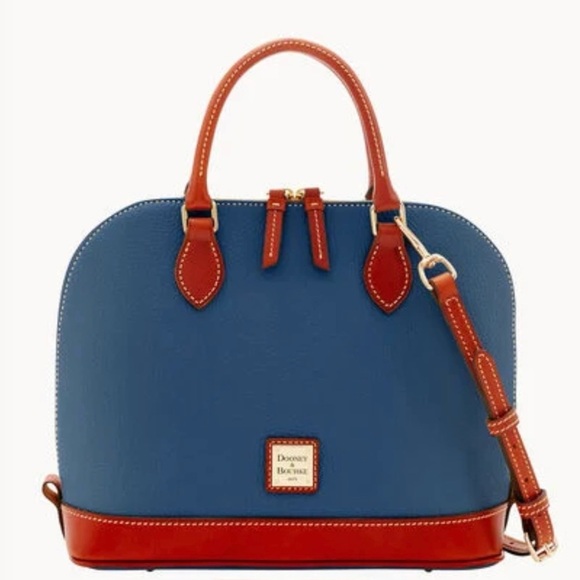 Dooney & Bourke Pebble Grain Zip Zip Satchel  Crossbody – New 2025 “Jeans” NWT - Picture 1 of 10
